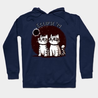 Solar Eclipse Cats Hoodie